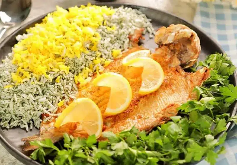 سبزی پلو با ماهی